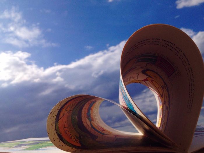 Close-up of heart shaped paper