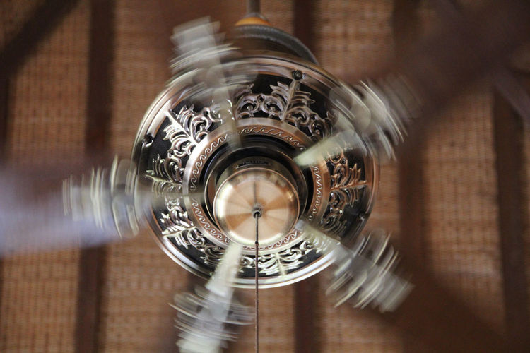 Blurred motion of ceiling fan