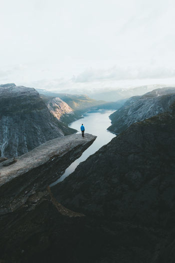 Mountain Beauty In Nature Sky Nature Scenics - Nature Mountain Range Outdoors Non-urban Scene Norway Trolltunga Nature Nature_collection Nature Photography Naturelovers Landscape Landscape_Collection Landscape Photography Landscapes Travel Travel Destinations Traveling Exploring View Outdoor Outdoor Photography