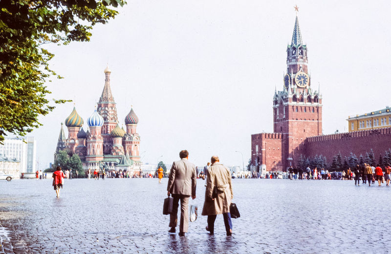 People walking at red square