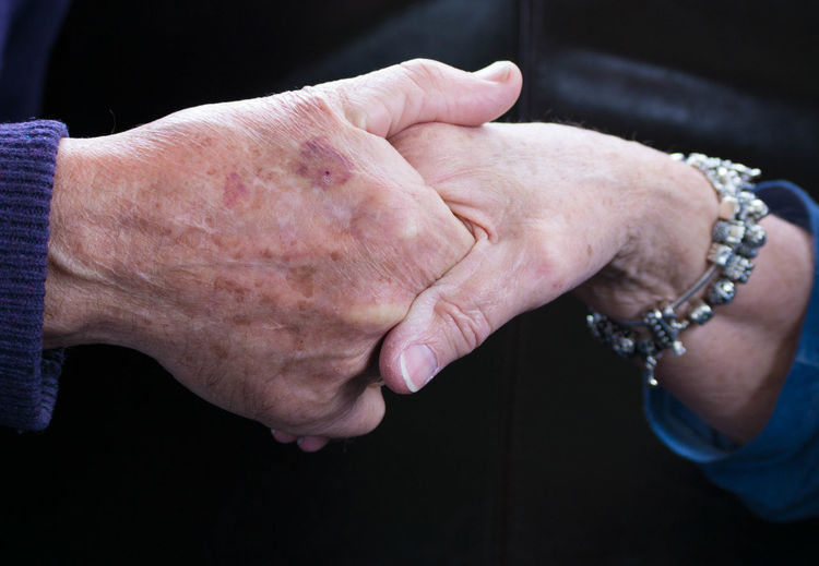Close-up of woman hand with tattoo on hands