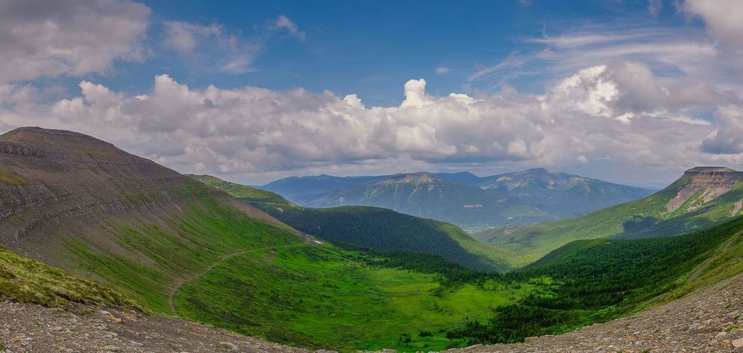 Panoramic view of landscape against sky