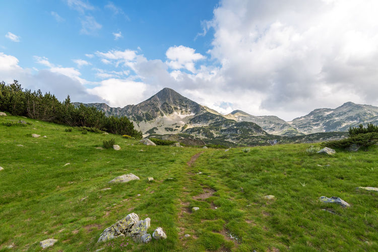Amazing landscape of pirin mountain bulgaria.