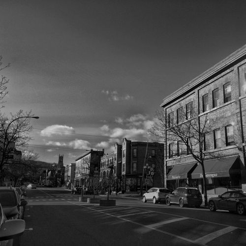 View of city street
