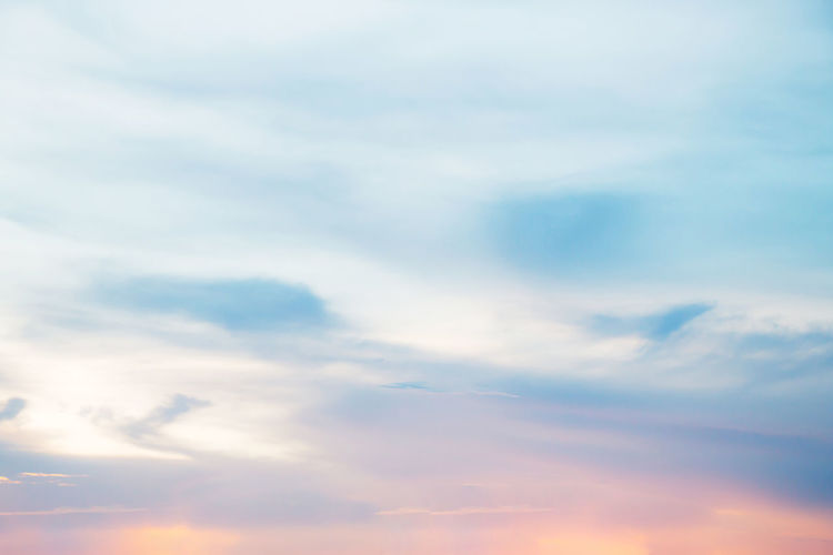 Low angle view of sky during sunset
