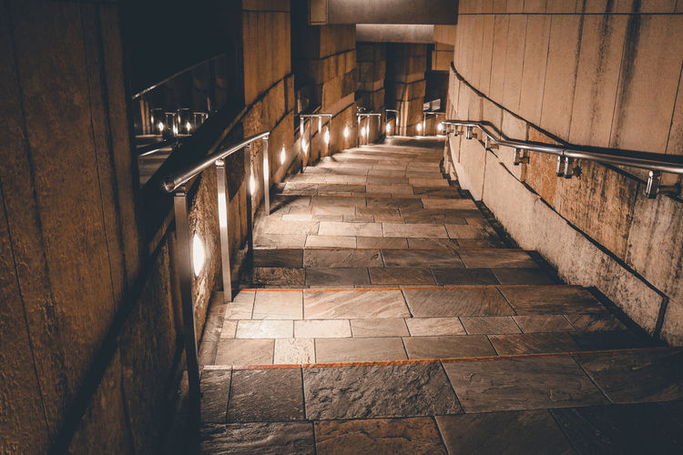 Interior of abandoned building