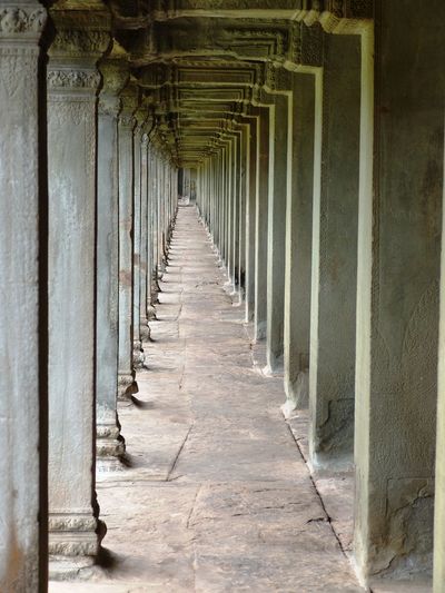 Corridor of angkor wat temple