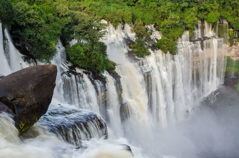 Scenic view of kalandula falls in angola, africa