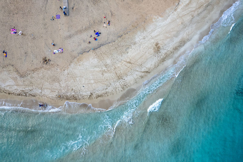 Aerial view of beach