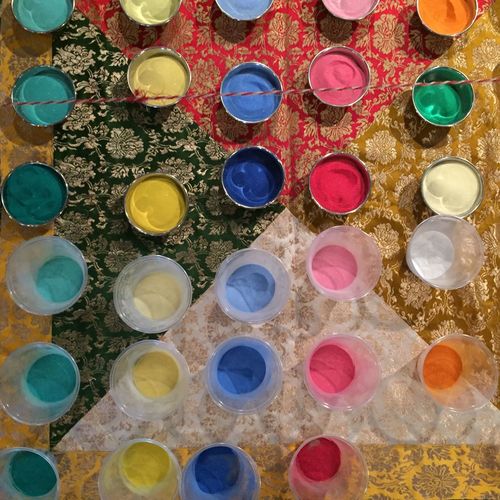Full frame shot of multi colored balls