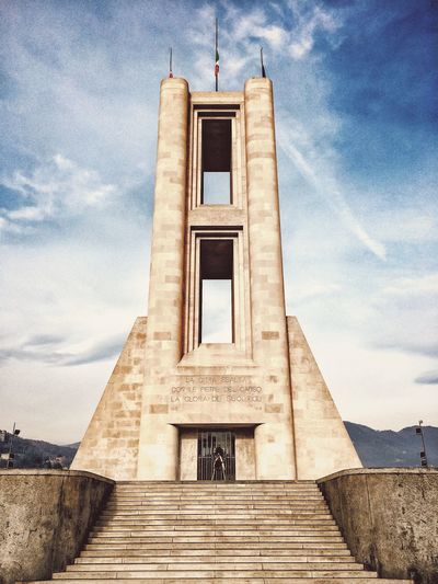 Low angle view of building against sky