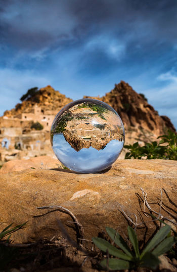 Ball of glass with spectacular view