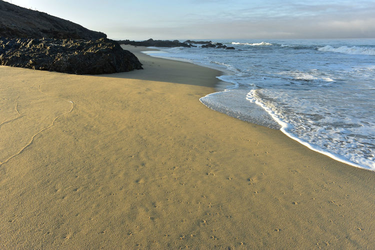 Pacific ocean beach in baja california sur, mexico