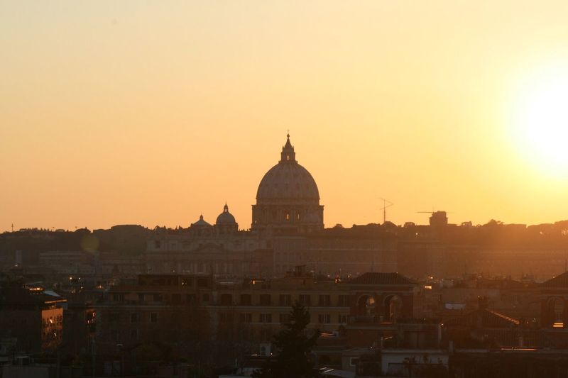 Evening sun over rome