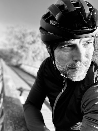 Portrait of cyclist   