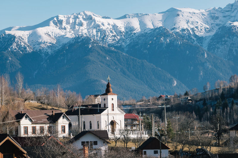 The church and the mountains