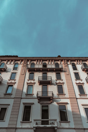 Low angle view of building against sky