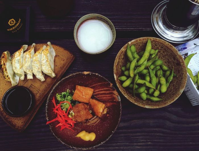 Close-up of food served in plate