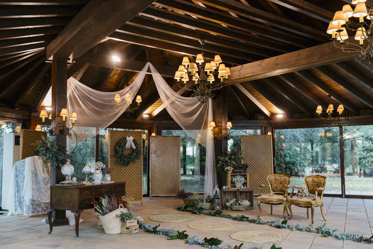 Wedding decoration at banquet