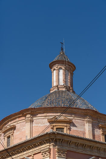 Dome of the cathedral of our lady of the forsaken in valencia spain on february 25, 2019
