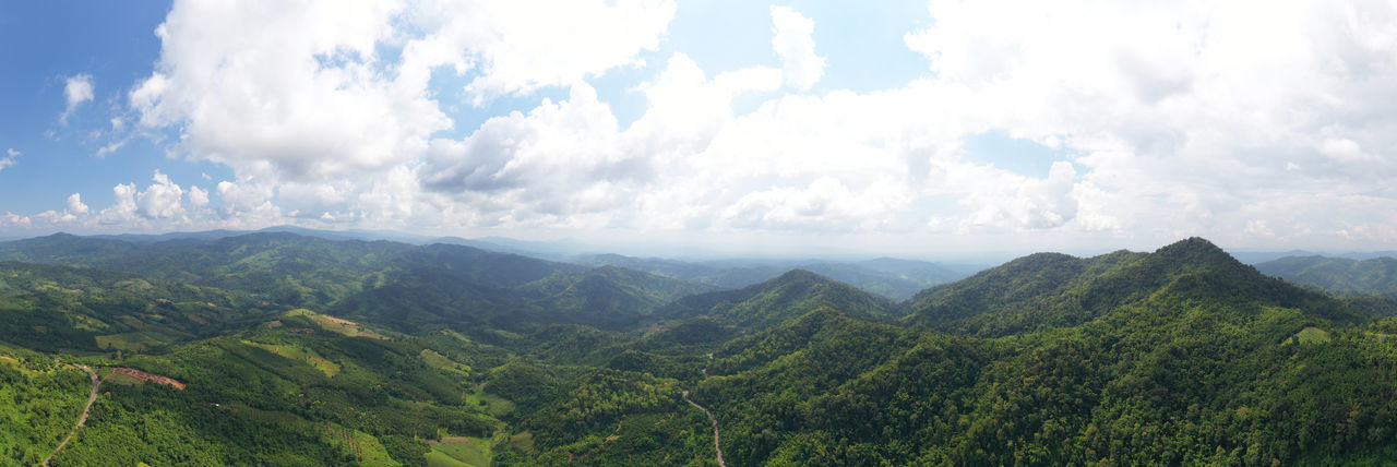 Panoramic view of landscape against sky