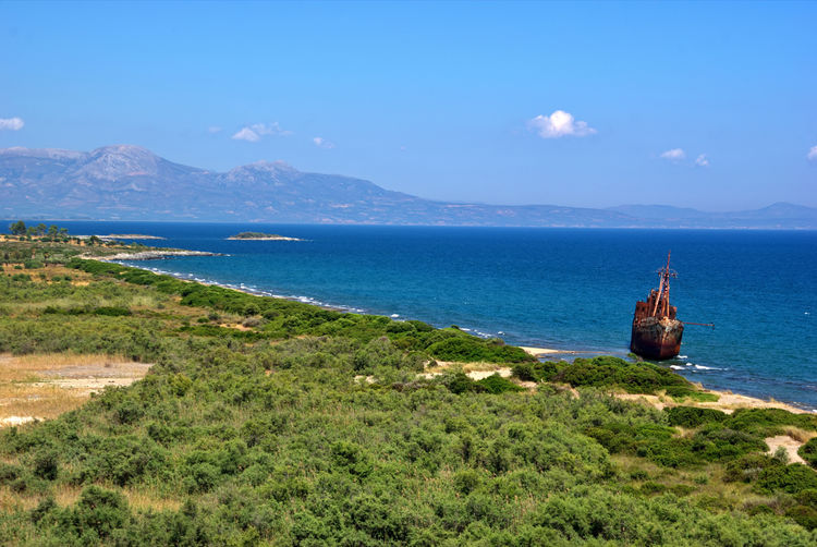 Scenic view of sea against sky