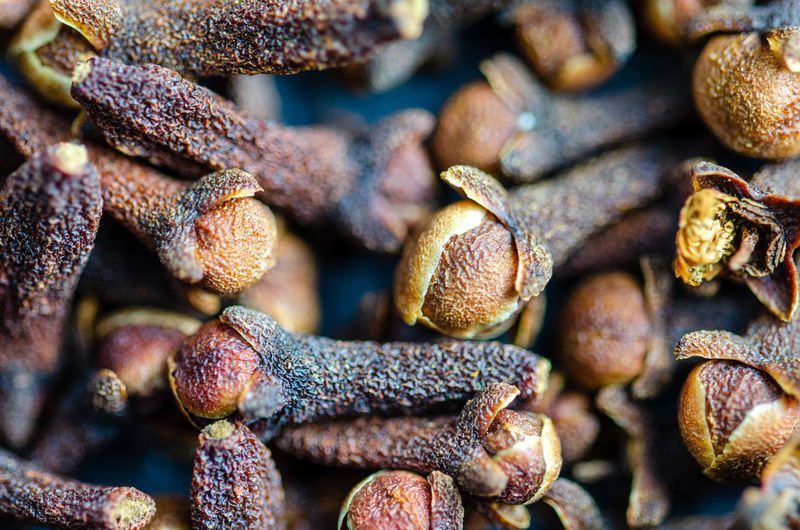 A close-up of dried cloves