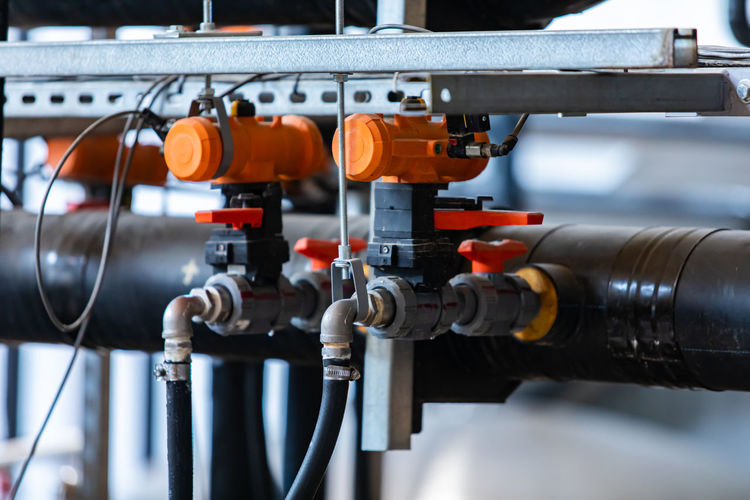 View of pipeline in factory