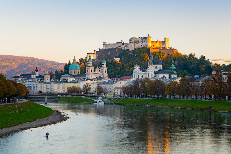 Salzburg historic town center, austria