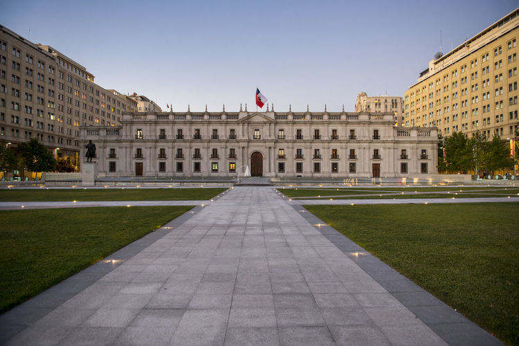 The presidential palace in santiago de chile
