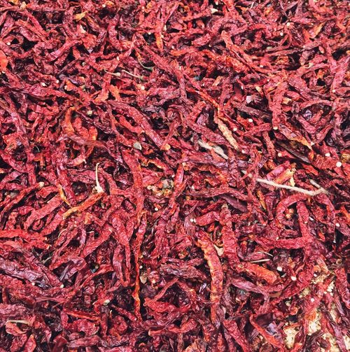 Full frame shot of red chili peppers