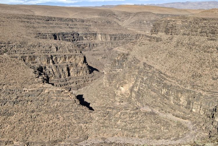 High angle view of a desert
