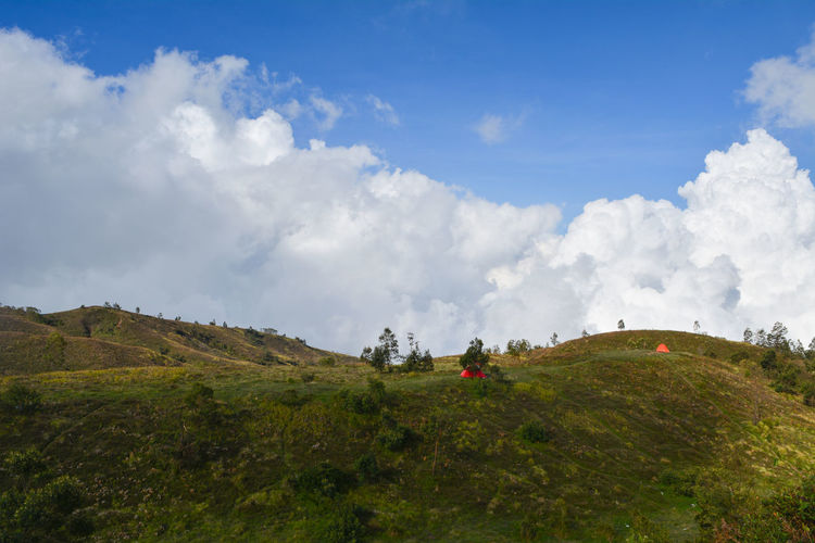 Panoramic view of landscape against sky