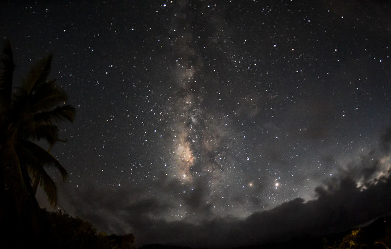 Low angle view of starry sky