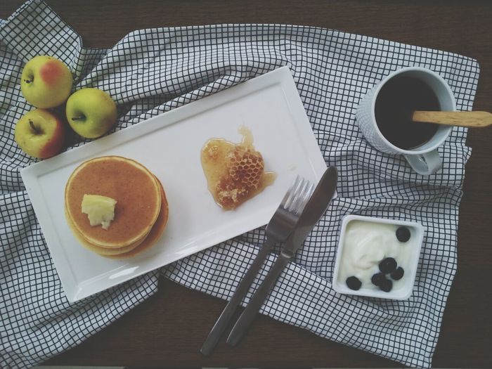 Directly above shot of breakfast