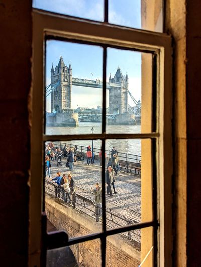 View from inside the tower of london 