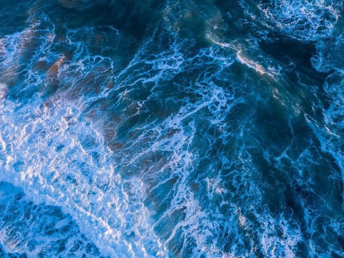 Full frame shot of sea waves