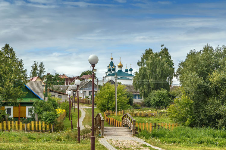 View of mir villadge, belarus
