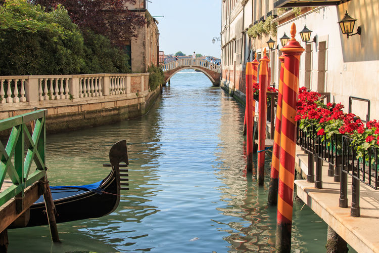 Gondola on small canal