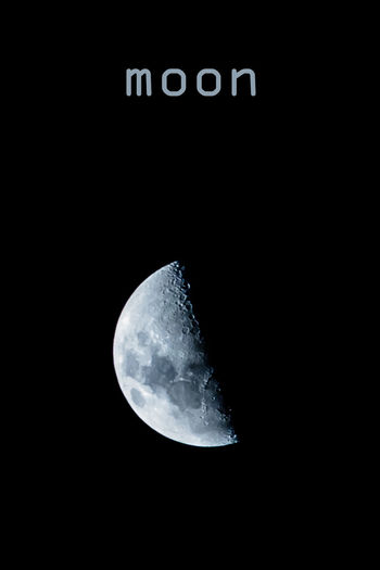 Close-up of moon against sky at night