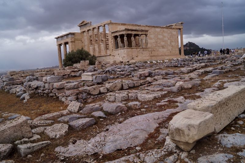 Panoramic view of acropolis of athens 