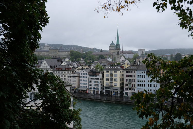 View of buildings at waterfront