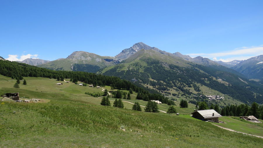 Panoramic view of italian alps 