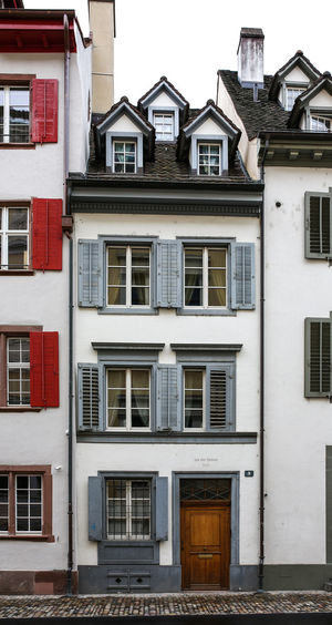 Facade of residential building