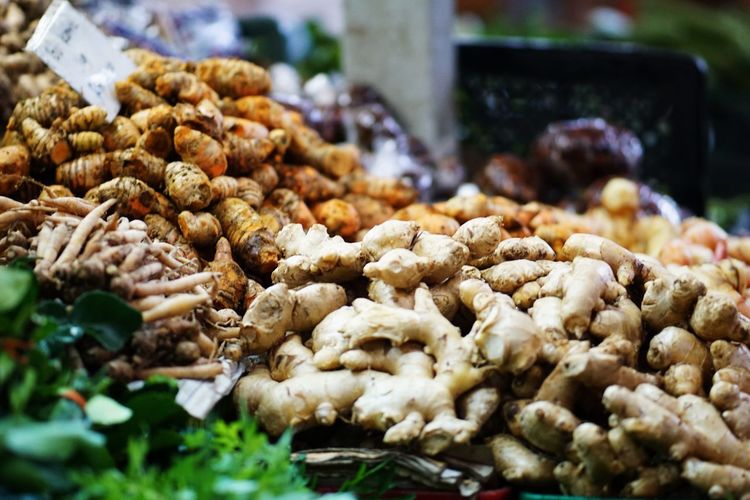 Close-up of food for sale at market stall