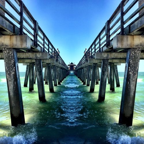 Pier on sea