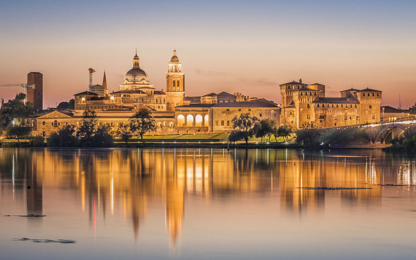 City view of mantova in italy