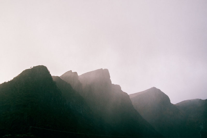 Scenic view of mountains
