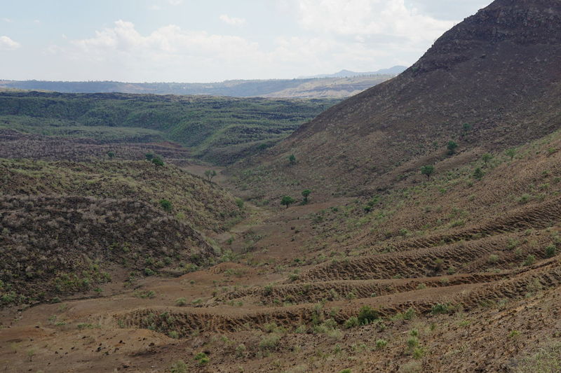 Volcanic crater on menengai crater, nakuru county, rift valley, kenya