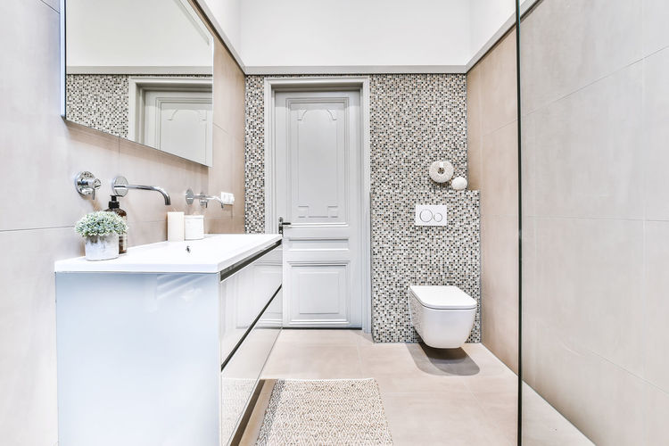 Interior of bathroom